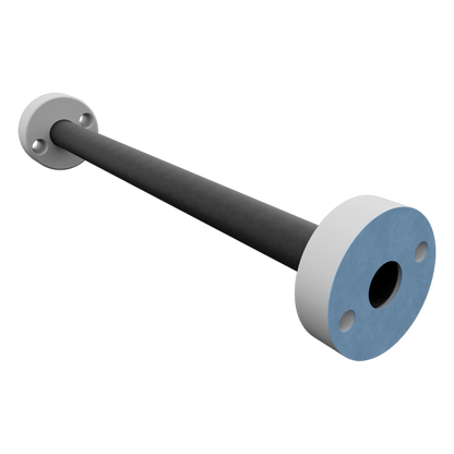 Water pipe connecting pumphousing. Plastic PE