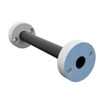 Water pipe connecting pumphousing. Plastic PE