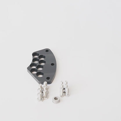 Set of valve ball guides